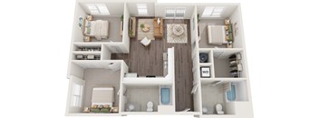 C1 Floor Plan at Century Bridges, Roanoke, VA