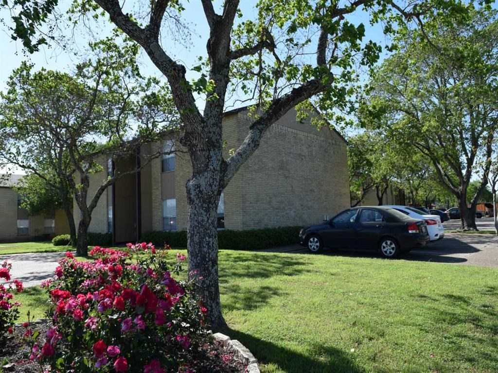 a car parked in front of a building