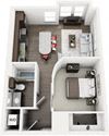 Amsterdam 1Bed_1Bath Amsterdam 1Bed_1Bath at Century Medical District, Dallas