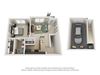 1 Bedroom D 1 Bath Floor Plan 1 Bedroom D 1 Bath Floor Plan at Century Stone Hill South, Pflugerville, 78660