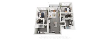 the outlook floor plan  3 bedroom  1199 square feet