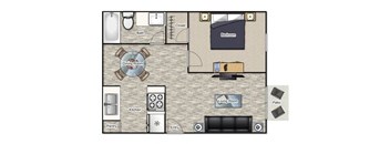 The Dogwood Renovated Floor Plan at Parkside Sandy Springs, Georgia