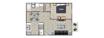 The Dogwood Floor Plan at Parkside Sandy Springs, Atlanta, Georgia