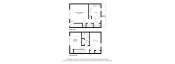 a schematic diagram of a floor plan of a house