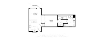 A5 1 Bed 1 Bath  at The Landing on Summers Street Apartments, Georgia, 30144