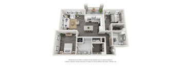 B2 Floor Plan  2 bed 2 bathat The Landing on Summers Street Apartments, Georgia, 30144