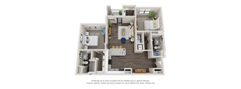 2 bedroom 2 bathroom floor planat Laney, Georgia, 30909