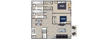 The Magnolia Renovated Floor Plan at Parkside Sandy Springs, Georgia, 30328