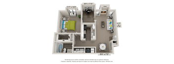 The Norcross Floorplan  at Avenues at Holcomb Bridge, Peachtree Corners, GA, 30092