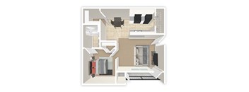 A top down view of a bathroom with a toilet, sink, and bathtub.