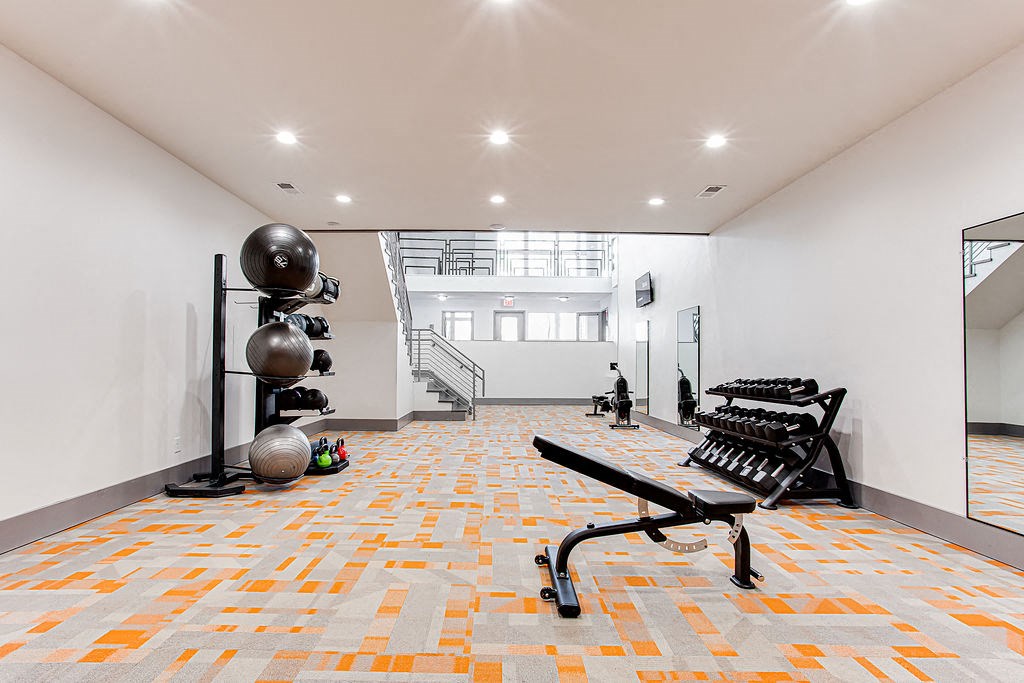 the gym is on the third floor of the house