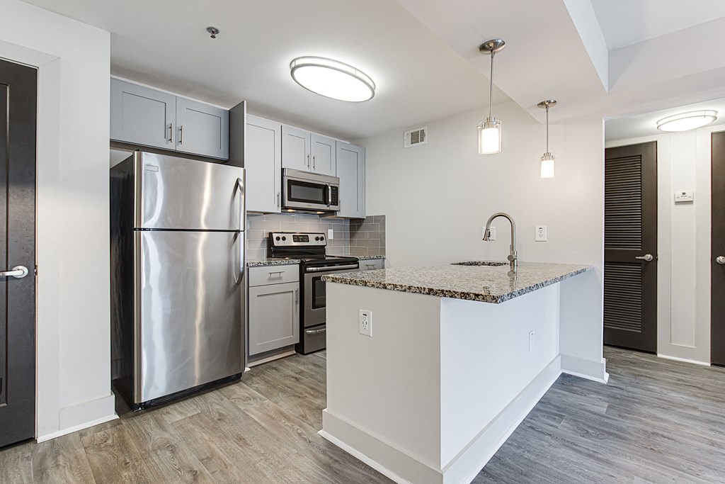 Fully Equipped Kitchen at The Metro Apartments, Georgia, 30339