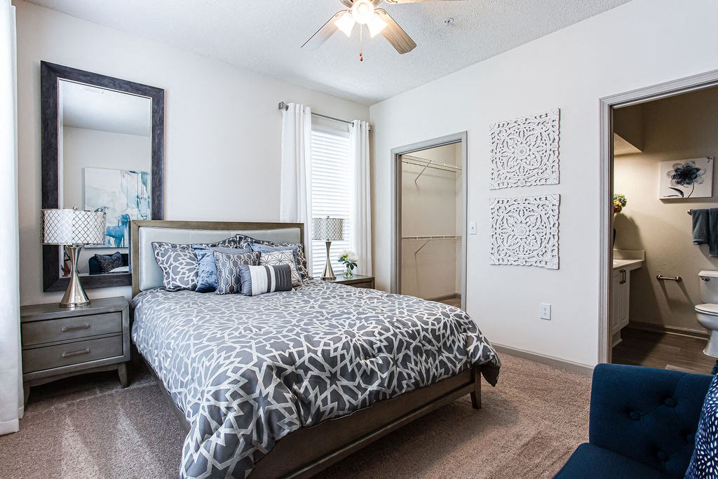 our apartments offer a bedroom with a king sized bed