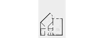 A black and white floor plan of a house with multiple rooms.