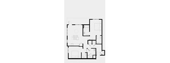 A black and white floor plan of a house with multiple rooms.