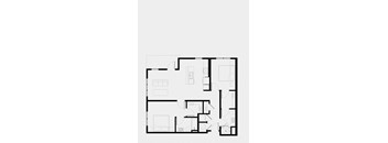 A black and white floor plan of a house with multiple rooms.