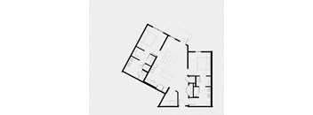A black and white floor plan of a house.