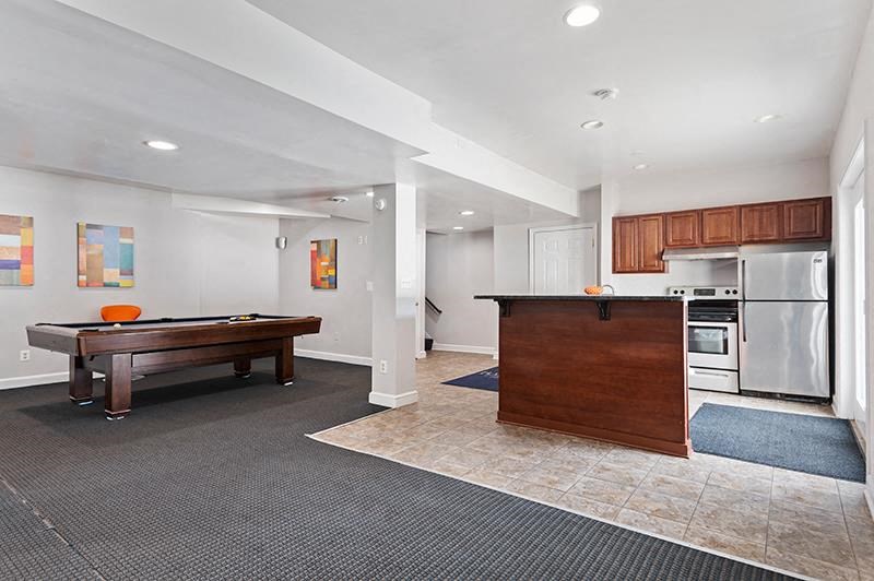 Pooltable at Barracks West apartments in Charlottesville, VA