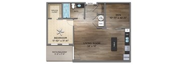 Winter Floor Plan at Century Baxter Avenue, Louisville, KY