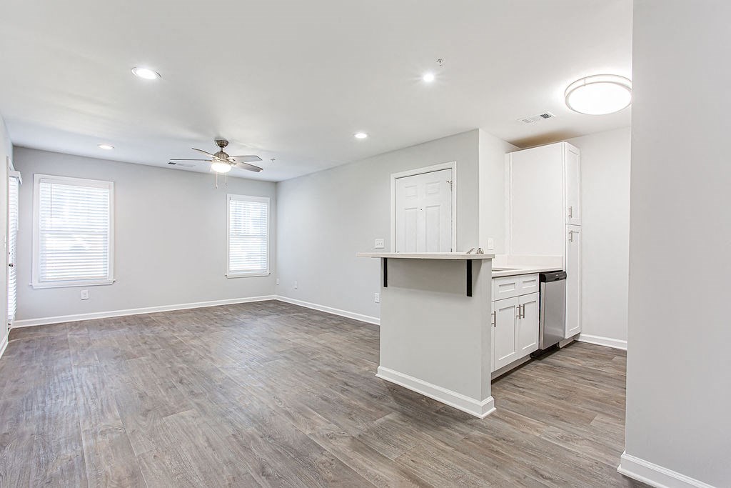 Spacious Full Size Kitchen and living area at Wood Terrace, Doraville