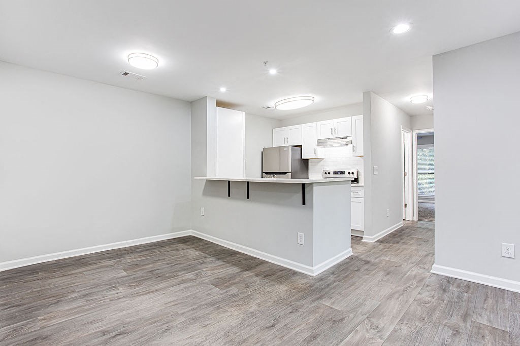 Living Room Come Kitchen View at Wood Terrace, Georgia, 30340