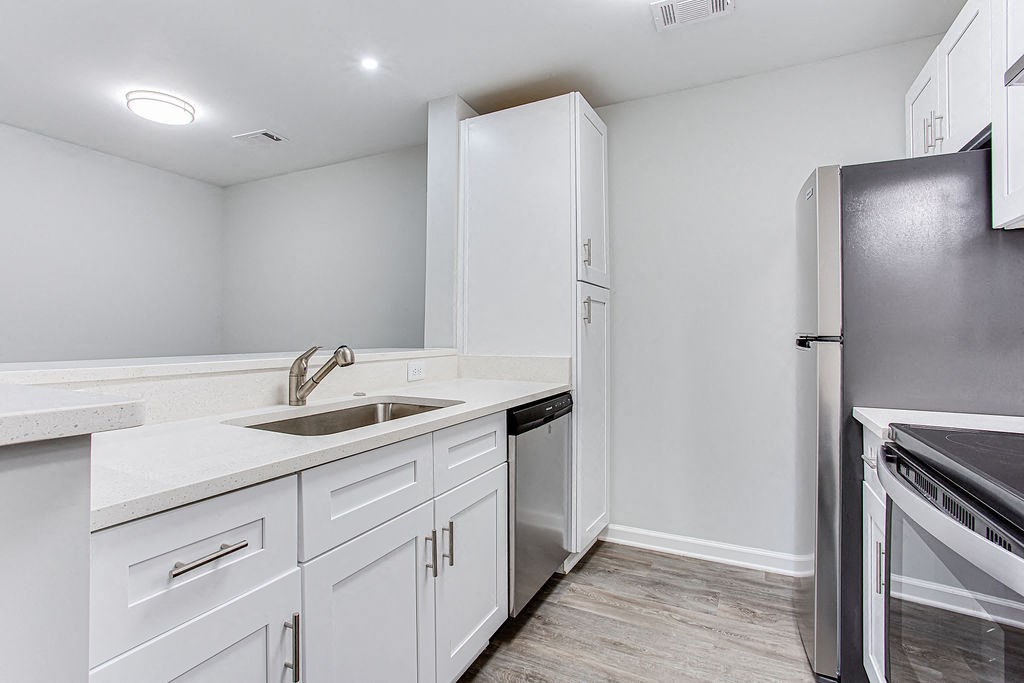 Stainless Steel Sink With Faucet In Kitchen at Wood Terrace, Doraville, Georgia