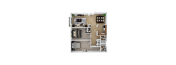 A1 Floor Plan  at Barcelo at East Cobb, Marietta, Georgia, 30067