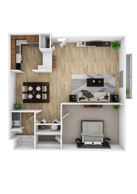 A6 Floor Plan  at Barcelo at East Cobb, Marietta GA 30067