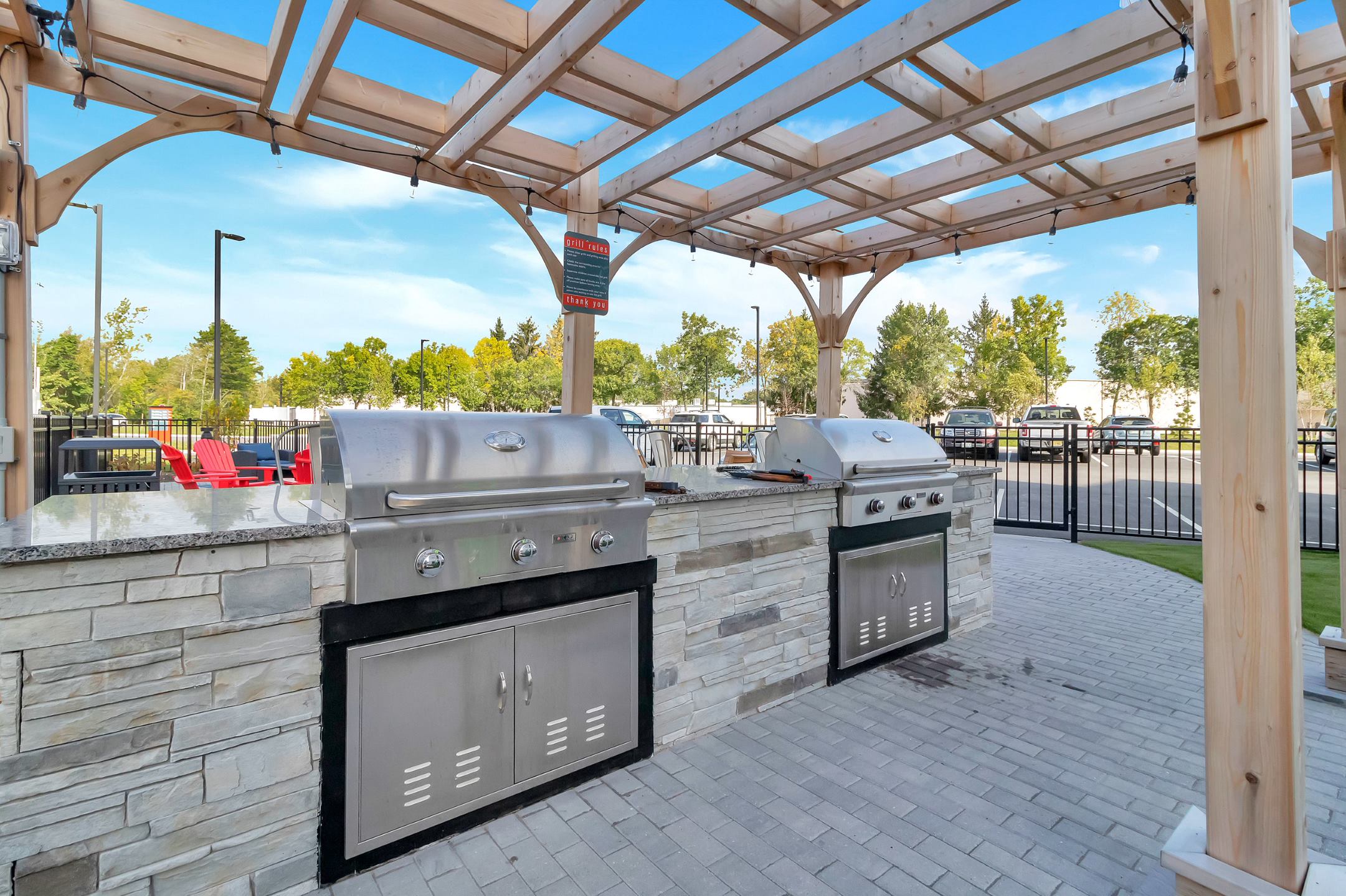 Community Grilling Station at Latitude at South Portland Apartment, Maine, 04106