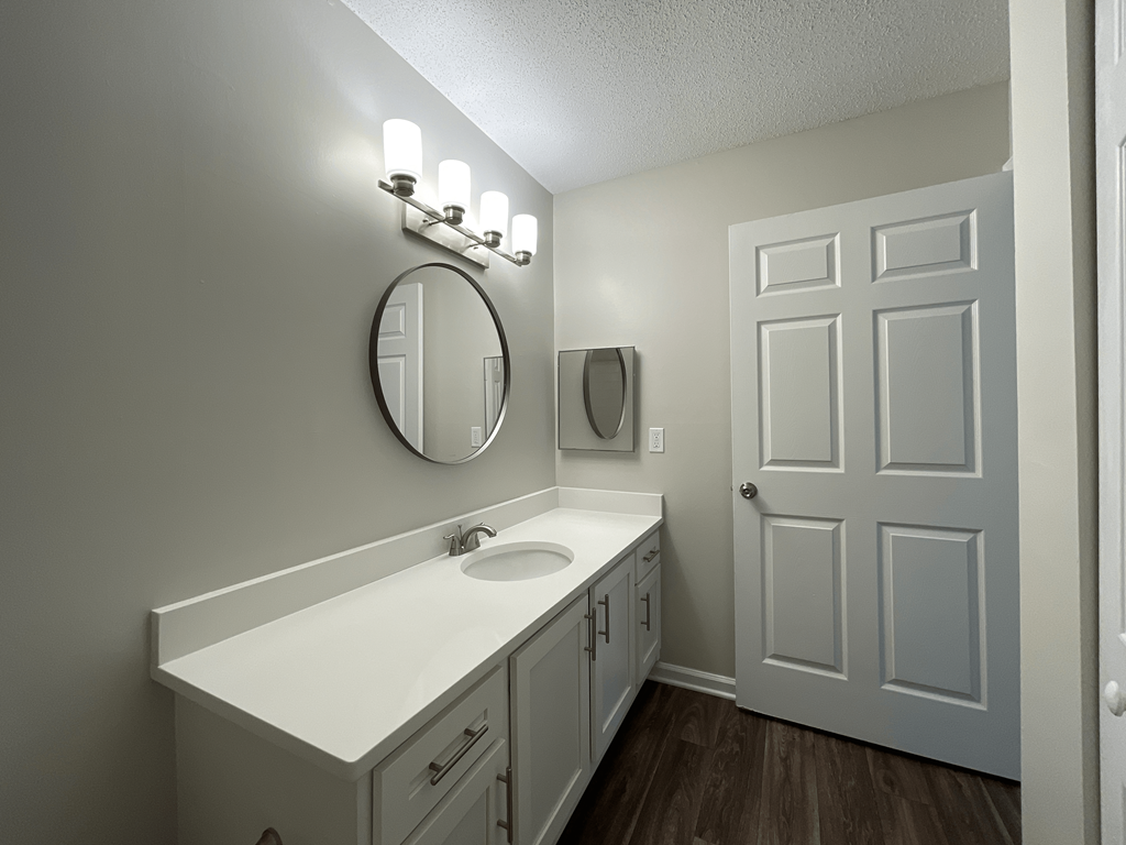 bathroom with linen closet at Palmetto Place, Fort Mill, SC