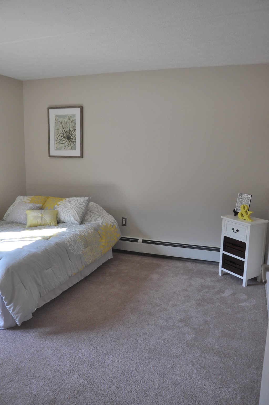 Bedroom with cozy bed and table at Summit Terrace, South Portland, ME, Maine, 4106