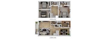 C1 Floor Plan  at Barcelo at East Cobb, Marietta, Georgia, 30067