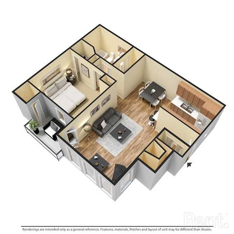 1 bed 1 bath 784 sq ft