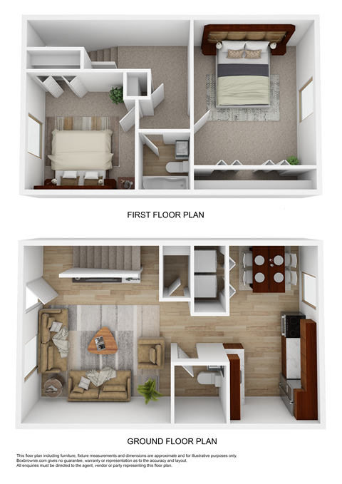 2 bedroom floor plan  at Chelsea Place apartments Lithonia, GA