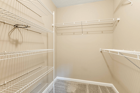 the spacious closets in our apartments have closets for