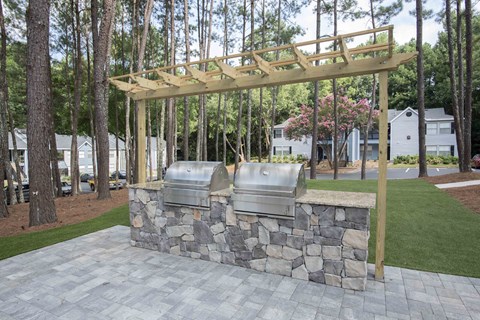 BBQ set at Enclave at Roswell, Roswell, GA, 30076