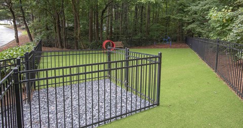 Dog park at Enclave at Roswell, Roswell, 30076