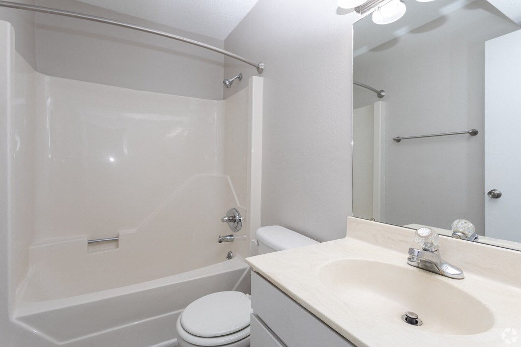 2BR, 2BA - 1000SF Upstairs Renovated - Master Bedroom Bath at Tiffany Square, North Carolina