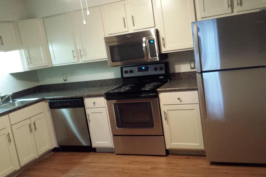 All Electric Kitchen at Summit Terrace Apartment, South Portland, ME