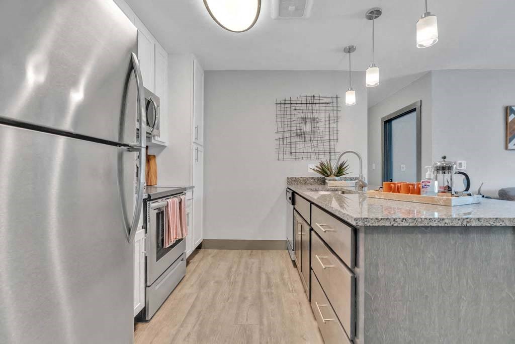 Kitchen area at Latitude at South Portland, Portland, ME, 04106