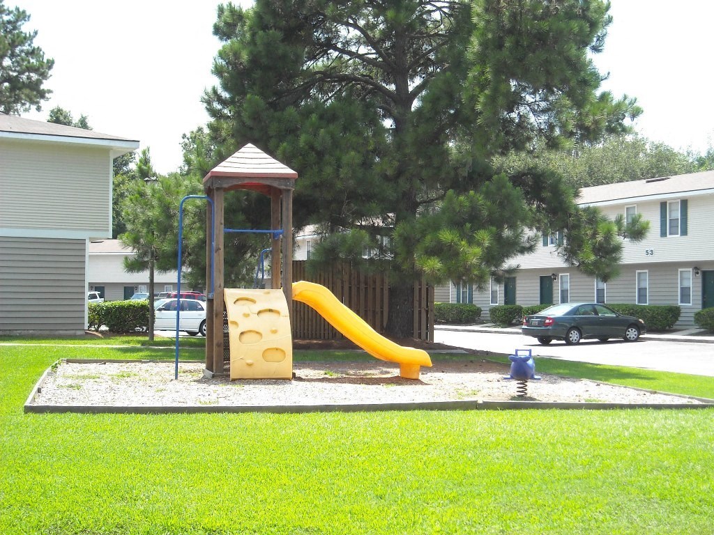 Playground with a slide at Lakewood Lodge, Hanahan, SC