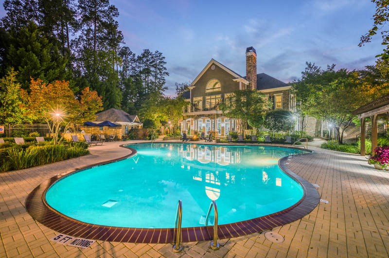 pool and clubhouse at Lex at Brier Creek, Morrisville, North Carolina
