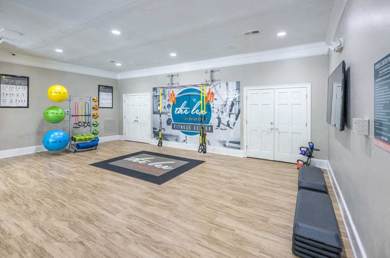 24 hour fitness center at Lex at Brier Creek, Morrisville