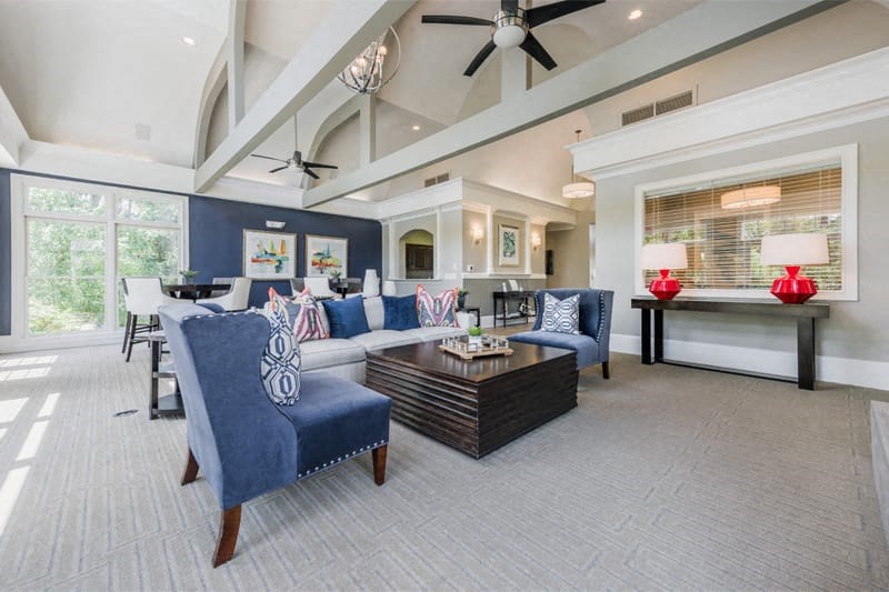 beautiful community clubhouse at Lex at Brier Creek, North Carolina