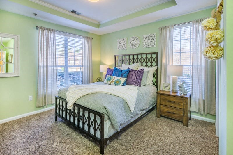 spacious bedroom with natural light at Lex at Brier Creek, Morrisville, NC