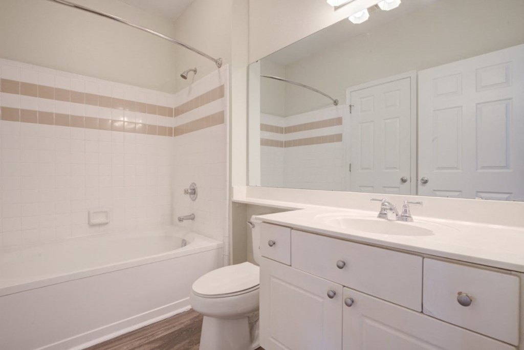 bathroom with large vanity at Lex at Brier Creek, Morrisville, North Carolina