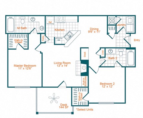 B1R Floor Plan at Lex at Brier Creek, Morrisville, 27560