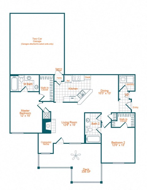 B2R Floor Plan at Lex at Brier Creek, Morrisville, North Carolina