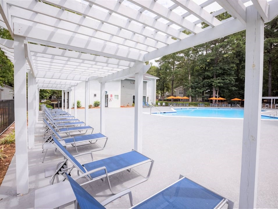 Pool lounge chairs   at Avenues at Holcomb Bridge, Peachtree Corners, GA, 30092