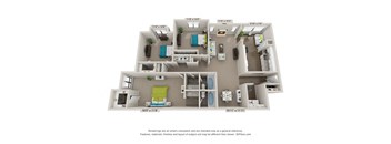 The Brookhaven Floorplan at Avenues at Holcomb Bridge, Peachtree Corners